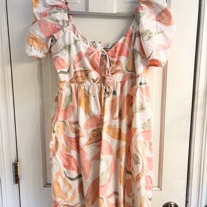 Floral Puff Sleeve Dress